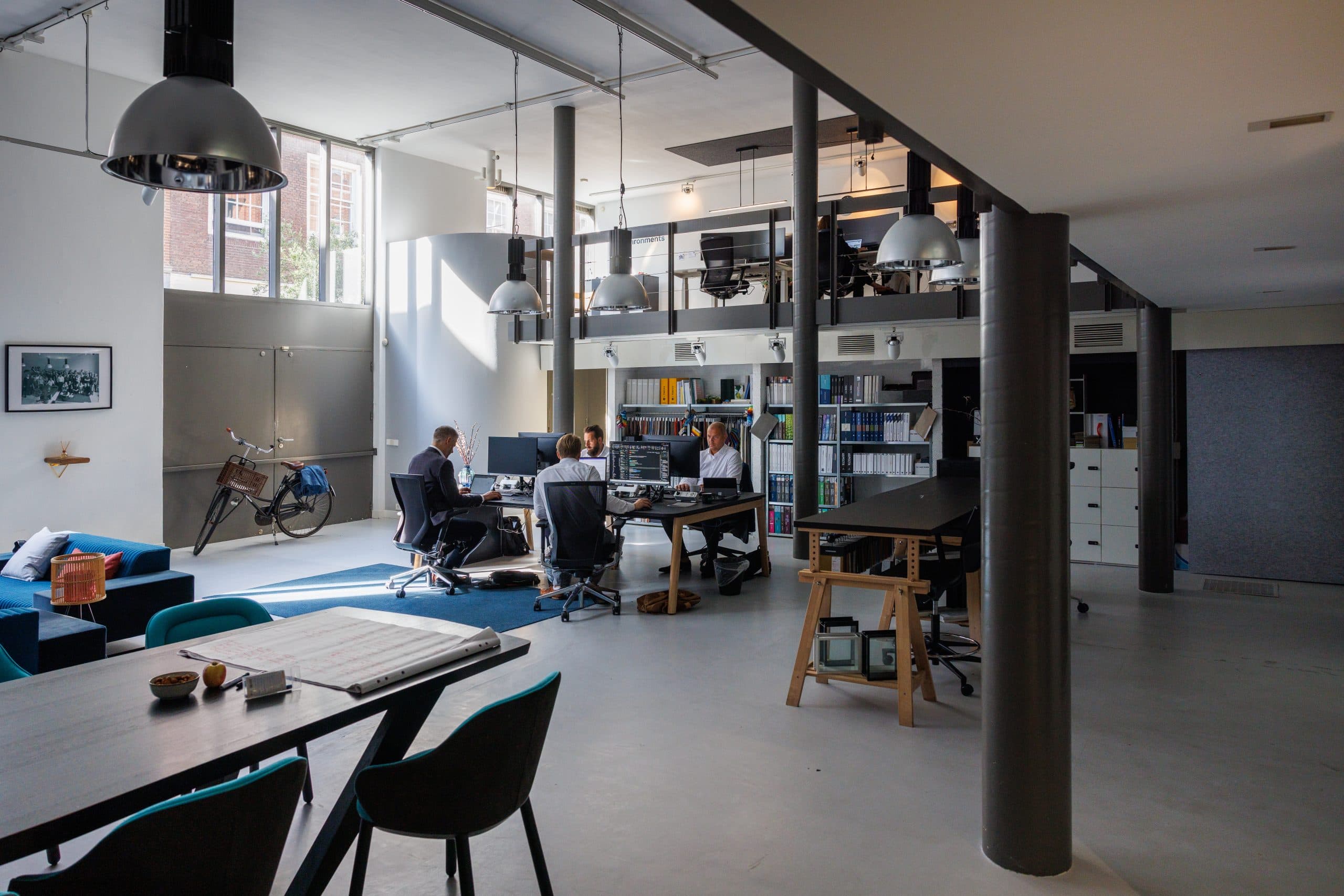 Inside the AIS Amsterdam office design studio.